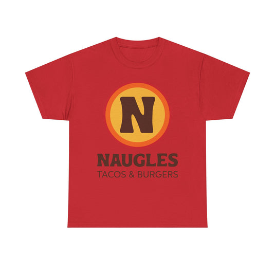 Naugles Tacos & Burgers Vintage Fast Food Logo Restaurant T-Shirt