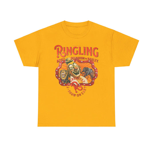 Ringling Brothers Greatest Show on Earth Nostalgic Retro Logo T-shirt