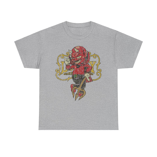 Lucky Bearings Devil 1995 Car Distressed Print T-shirt