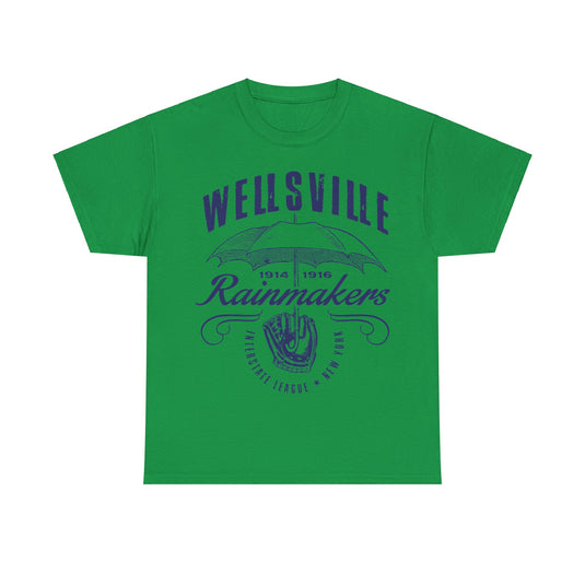 Wellsville Rainmakers Est 1914 New York Baseball T-shirt