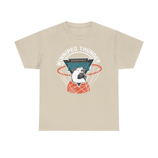 Winnipeg Thunder Basketball 1992-1994 World Basketball League T-shirt