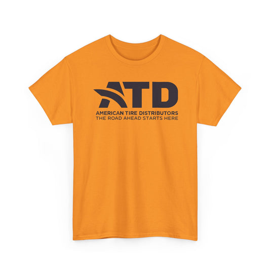 ATD American Tire Distributors T-Shirt Defunct Company Road Ahead Starts Here