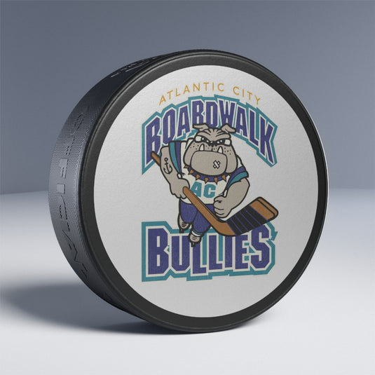 Atlantic City Boardwalk Bullies Nostalgic Retro Hockey Puck