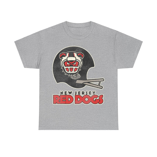 New Jersey Red Dogs Retro Nostalgic Football T-shirt