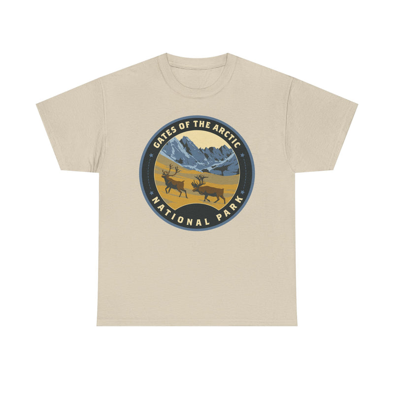 Load image into Gallery viewer, Gates of the Arctic National Park Alaska Round Logo T-shirt
