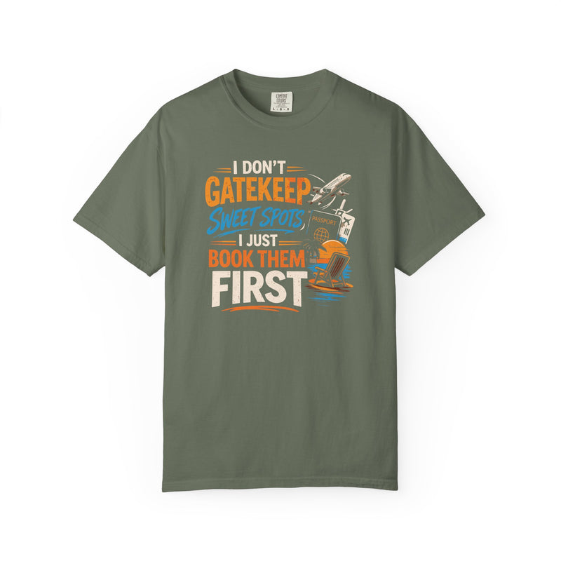 Load image into Gallery viewer, Gatekeep Travel Sweet Spots Credit Card Points Miles T-shirt
