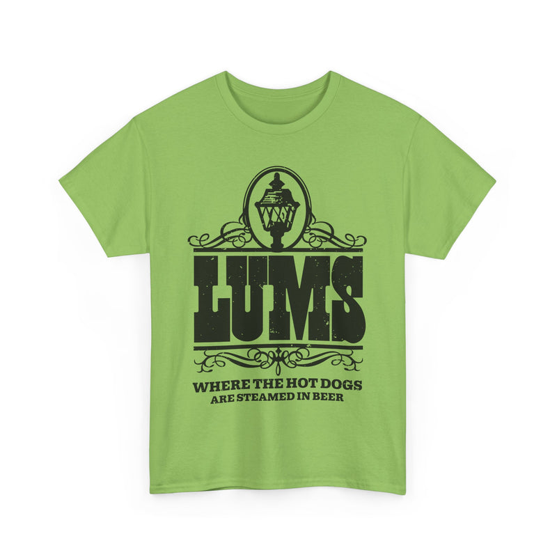 Load image into Gallery viewer, Lums Where Hot Dogs Are Steamed In Beer Vintage Logo T-Shirt
