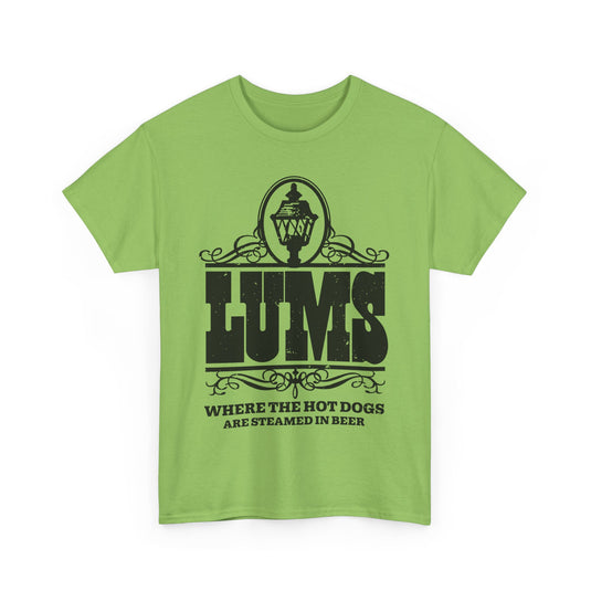 Lums Where Hot Dogs Are Steamed In Beer Vintage Logo T-Shirt