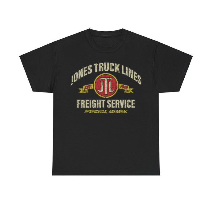 Jones Truck Lines Freight Service 1918 Trucking Distressed Print T-shirt