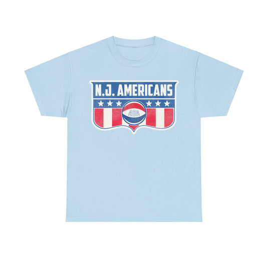 New Jersey Americans Basketball Team USA Flag Nostalgic Retro T-shirt