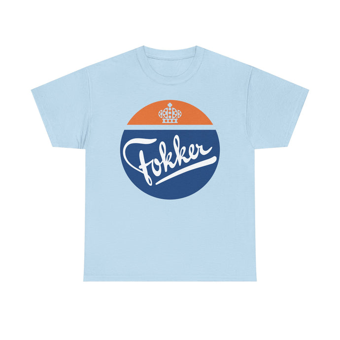 Fokker Royal Dutch Aircraft Manufacturer Vintage Logo T-Shirt