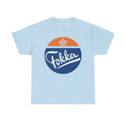 Fokker Royal Dutch Aircraft Manufacturer Vintage Logo T-Shirt