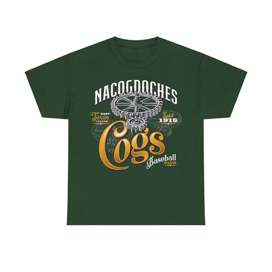 Nacogdoches Cogs Est 1916 Texas Baseball T-shirt