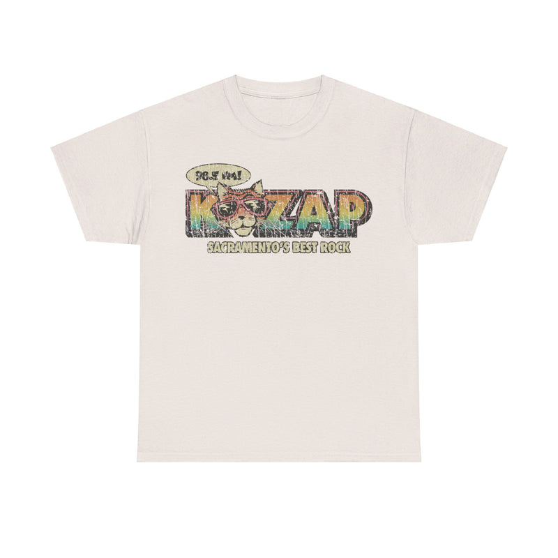 Load image into Gallery viewer, KZAP Sacramento California Cool Cat 98.5 FM Radio Station T-shirt
