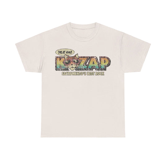 KZAP Sacramento California Cool Cat 98.5 FM Radio Station T-shirt