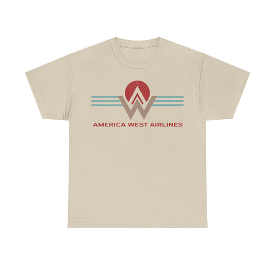 America West Airlines Logo Nostalgic Retro T-shirt