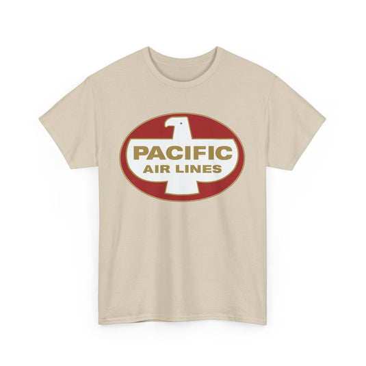 Pacific Air Lines Eagle Shield Logo Vintage West Coast Aviation T-shirt