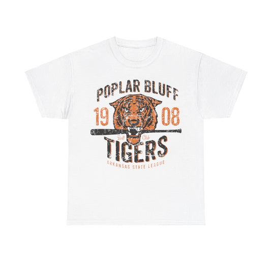 Poplar Bluffs Tigers Est 1908 Missouri Baseball T-shirt