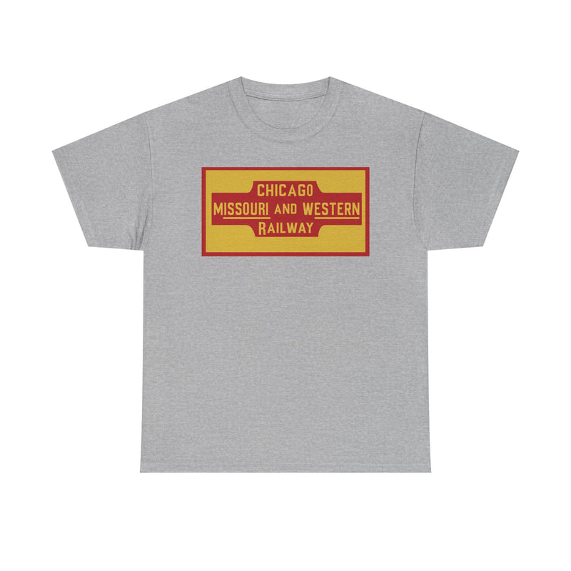 Load image into Gallery viewer, Chicago Missouri Western Railway Vintage Railroad Logo Train T-Shirt
