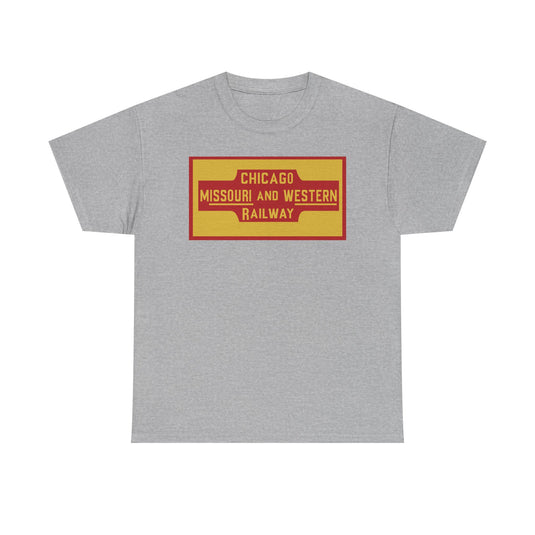Chicago Missouri Western Railway Vintage Railroad Logo Train T-Shirt