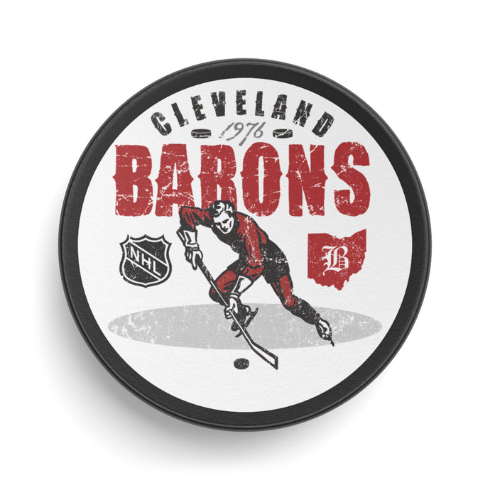 Cleveland Barons Est 1976 Ohio Hockey Puck
