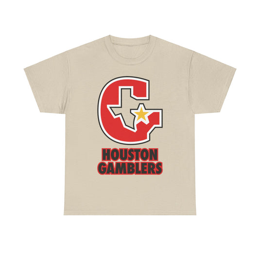 Houston Gamblers Logo Texas Football Team T-shirt