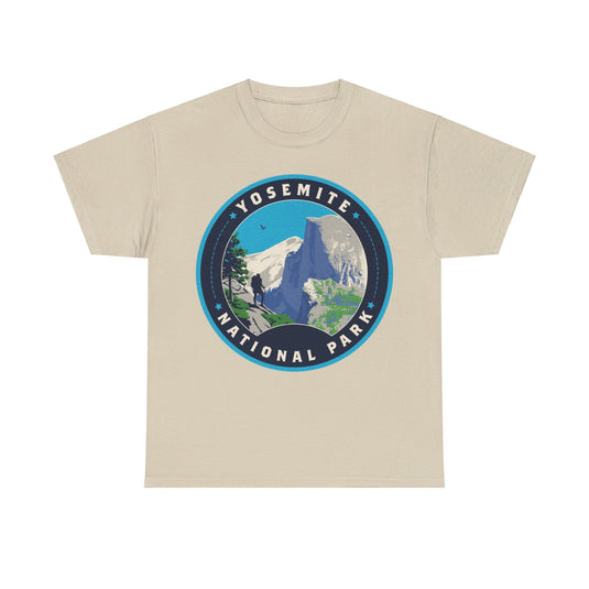 Yosemite National Park California Round Logo T-shirt