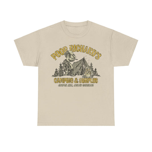 Poor Richards Camping Surplus 1968 Distressed Print T-shirt