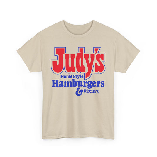 Judy's Home Style Hamburgers Fixins Vintage Logo Chain T-Shirt