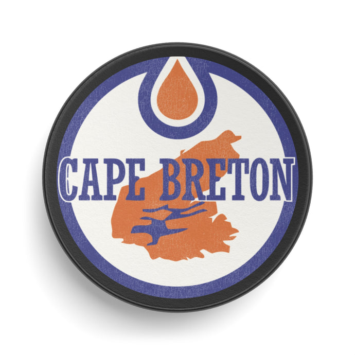 Cape Breton Oilers Nostalgic Logo Hockey Puck