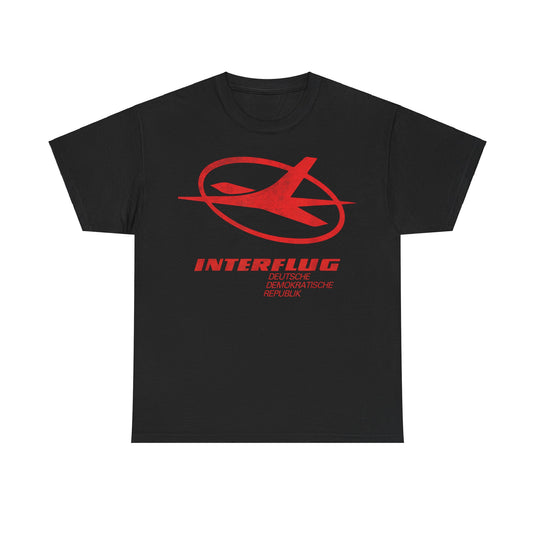 German Interflug Airlines Retro Nostalgic T-shirt