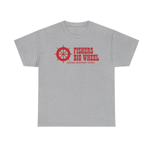 Fishers Big Wheel Discount Department Stores Ship Logo T-Shirt