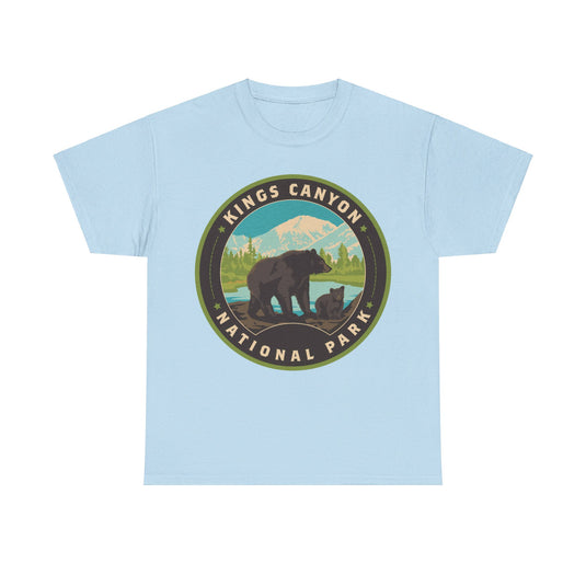 Kings Canyon National Park California Round Logo T-shirt