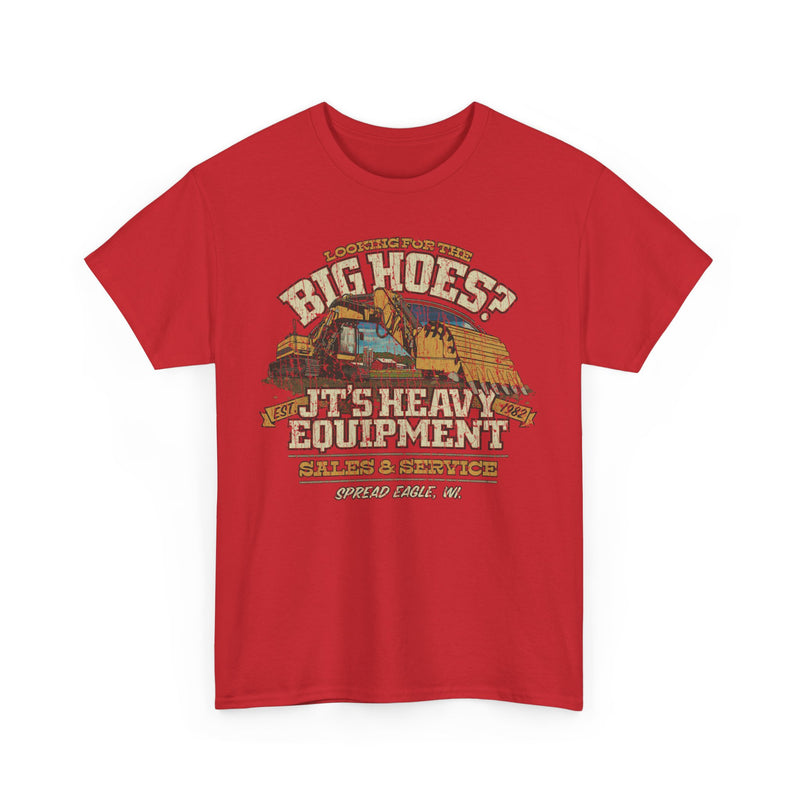 Load image into Gallery viewer, JTs Heavy Equipment Big Hoes Wisconsin T-shirt
