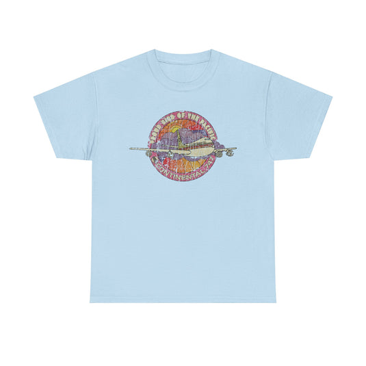 Continental Airlines 1971 Distressed Print T-shirt