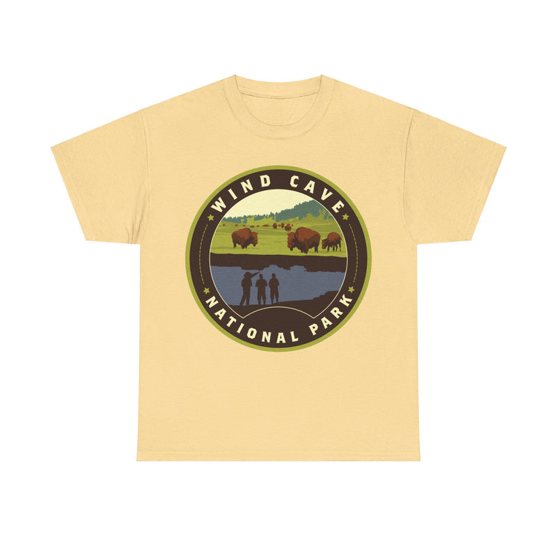 Load image into Gallery viewer, Wind Cave National Park South Dakota Round Logo T-shirt
