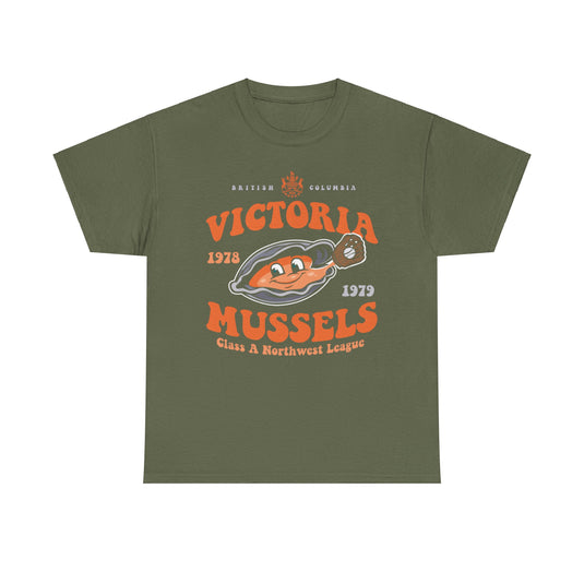 Victoria Mussels Est 1978 British Columbia Baseball T-shirt