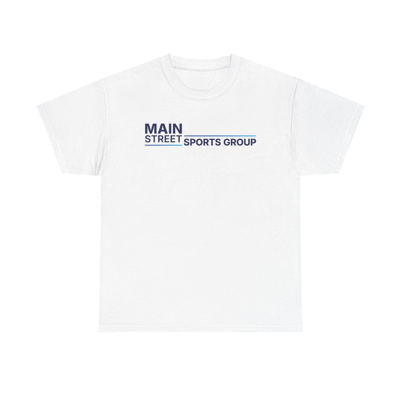 Load image into Gallery viewer, Main Street Sports Group T-Shirt Athletic Company Logo Blue Tee
