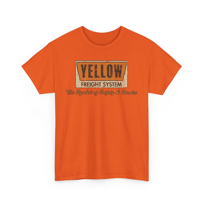 Load image into Gallery viewer, Yellow Freight Symbol of Safety 1968 Kansas Trucking Traffic T-shirt
