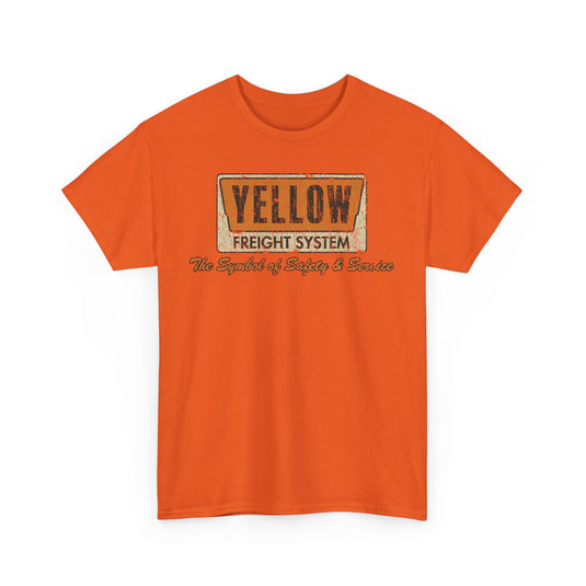 Yellow Freight Symbol of Safety 1968 Kansas Trucking Traffic T-shirt