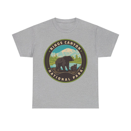 Kings Canyon National Park California Round Logo T-shirt