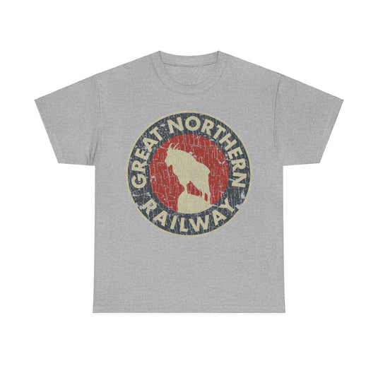 Great Northern Railway 1889 Railroad Distressed Print T-shirt