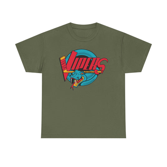 Detroit Vipers Logo Michigan Hockey Team T-shirt