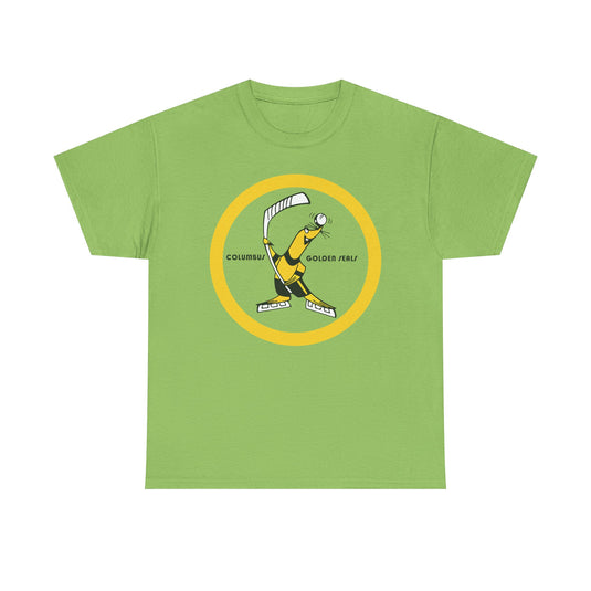 Columbus Golden Seals Hockey 1971-1973 Round Logo T-shirt