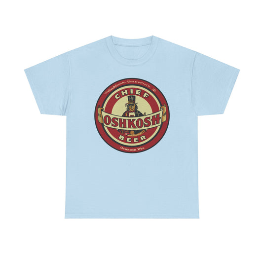 Oshkosh Beer Chief Logo Brewing Co Wisconsin T-Shirt