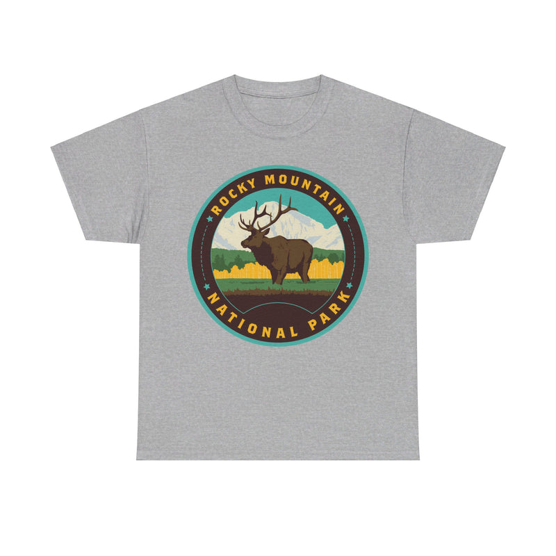 Load image into Gallery viewer, Rocky Mountain National Park Colorado Round Logo T-shirt
