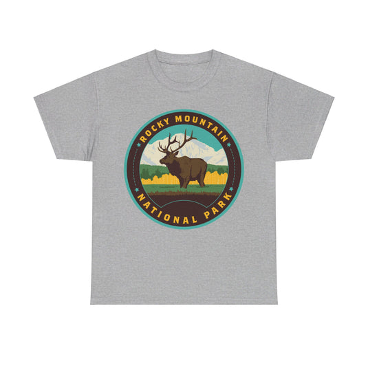 Rocky Mountain National Park Colorado Round Logo T-shirt