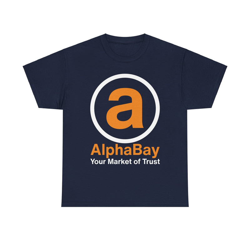 Load image into Gallery viewer, Alpha Bay Your Market of Trust Underground Dark Web T-shirt
