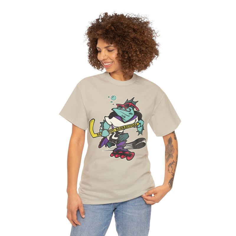 Load image into Gallery viewer, San Diego Barracudas Roller Hockey Nostalgic Logo T-shirt
