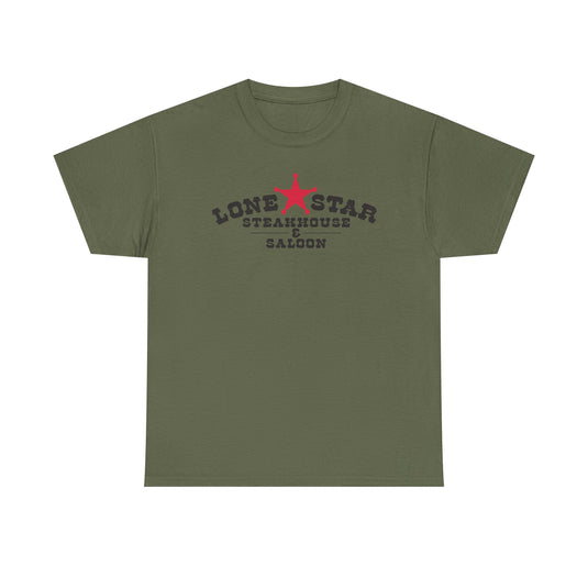 Lone Star Steakhouse T-Shirt - Restaurant Industry Bankrupt Logo Tee